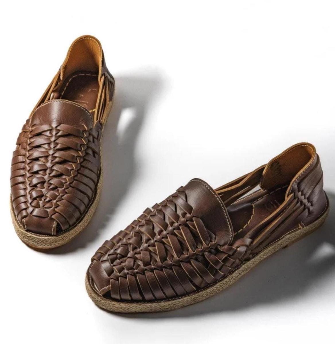 Handmade Leather Huarache Sandals: Mexican Fisherman Style