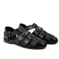 Men's Handmade Cowhide Greek Fisherman Sandals – Genuine Leather, Cushioned Arch Support