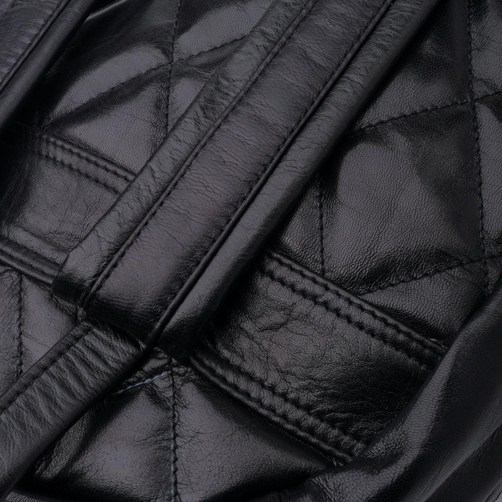 Handmade Black Leather Backpack: 13" Laptop Bag Rucksack Travel Bag