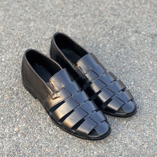 Men's Handmade Leather Fisherman Sandals: Cushioned Arch Support Geniune Leather Chappal