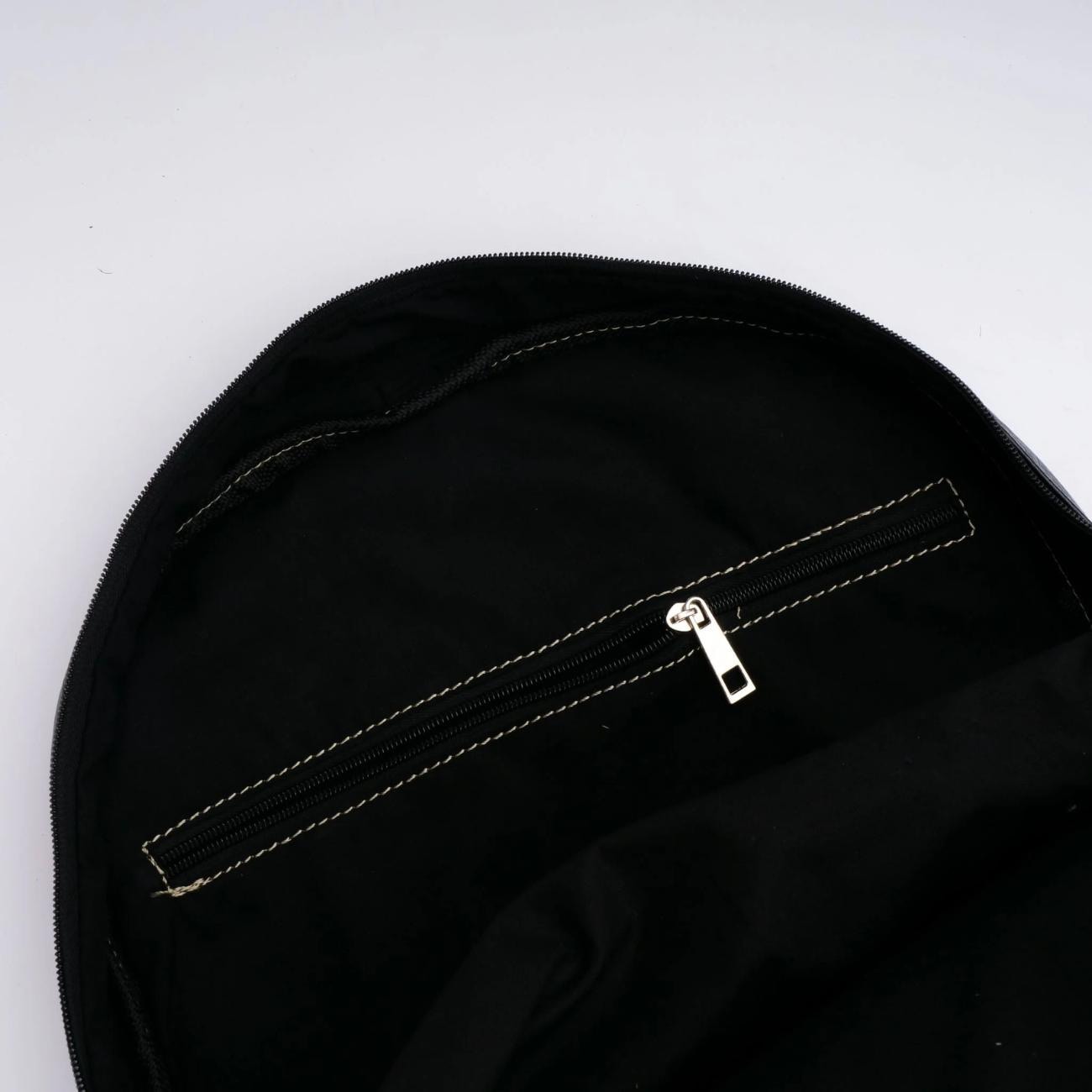 Handmade Black Leather Backpack: 13" Laptop Bag Rucksack Travel Bag
