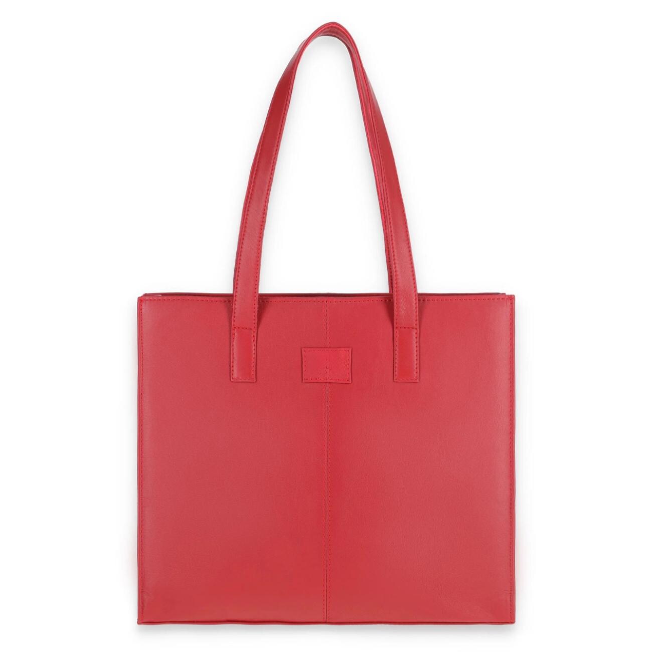 Handmade Leather Tote Bag: Tan Brown Zipper Handbag, Shoulder Bag for Everyday Carry