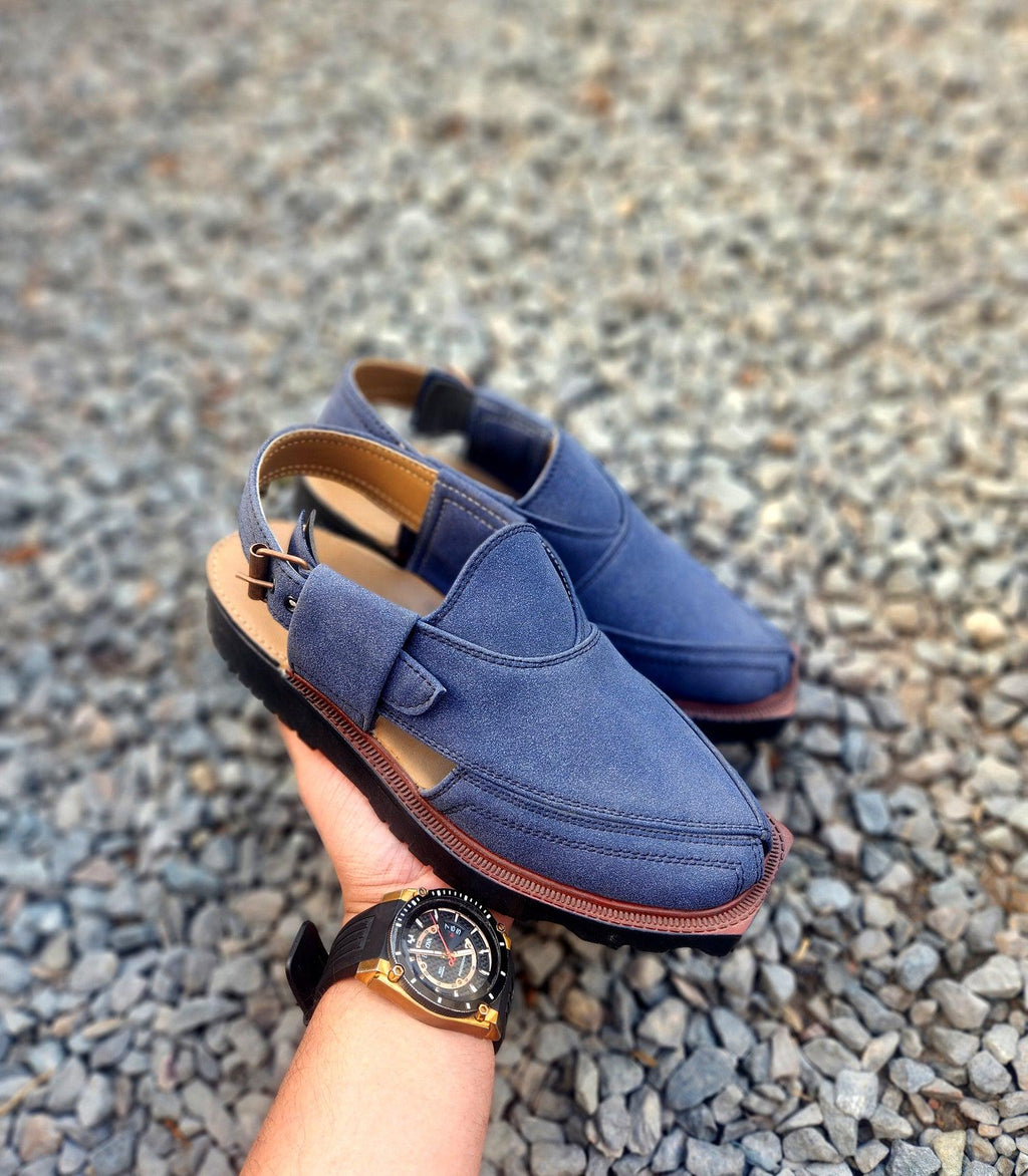 Handmade Suede Leather Peshawari Sandal: Traditional Style Peshawari Chappal Kaptaan Chappal